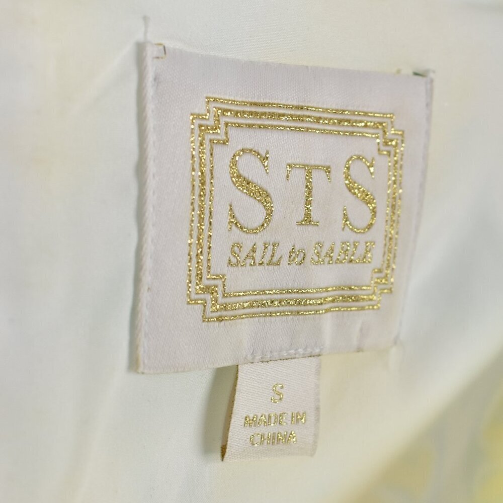 STS Sail To Sable Lemon Print Shift Dress - S - Picture 9 of 9